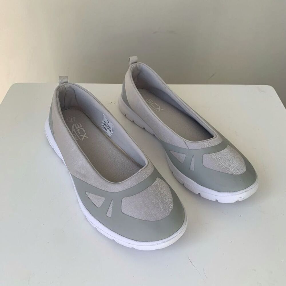 Acx Active Slip On Ballet-style Walking Shoes